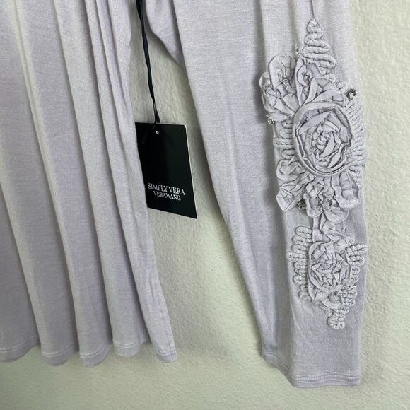 NEW Simply Vera Vera Wang Womens Plus 2X Embellished Long Sleeve Tunic Top - Picture 10 of 11